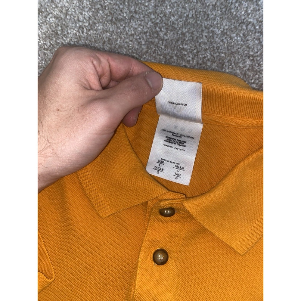 Adidas Tennessee Volunteers Vols Polo Shirt Orange Short Sleeve Men Large NCAA - Picture 3 of 8